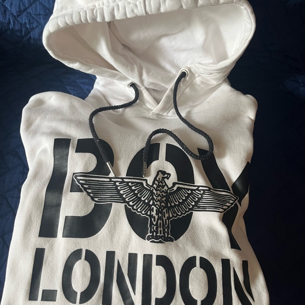 Vintage Boy London White Hoodie